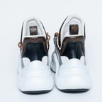 Leather and Monogram Canvas Arclight Sneakers Size 38