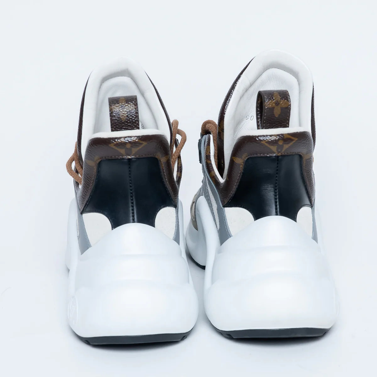 Leather and Monogram Canvas Arclight Sneakers Size 38