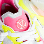 Bold Neon Technical Fabric Sneakers Size 38