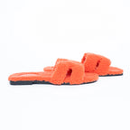 Orange Shearling Oran Sandals Size 39 Coeur Cult Core