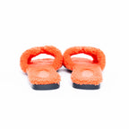 Orange Shearling Oran Sandals Size 39 Coeur Cult Core