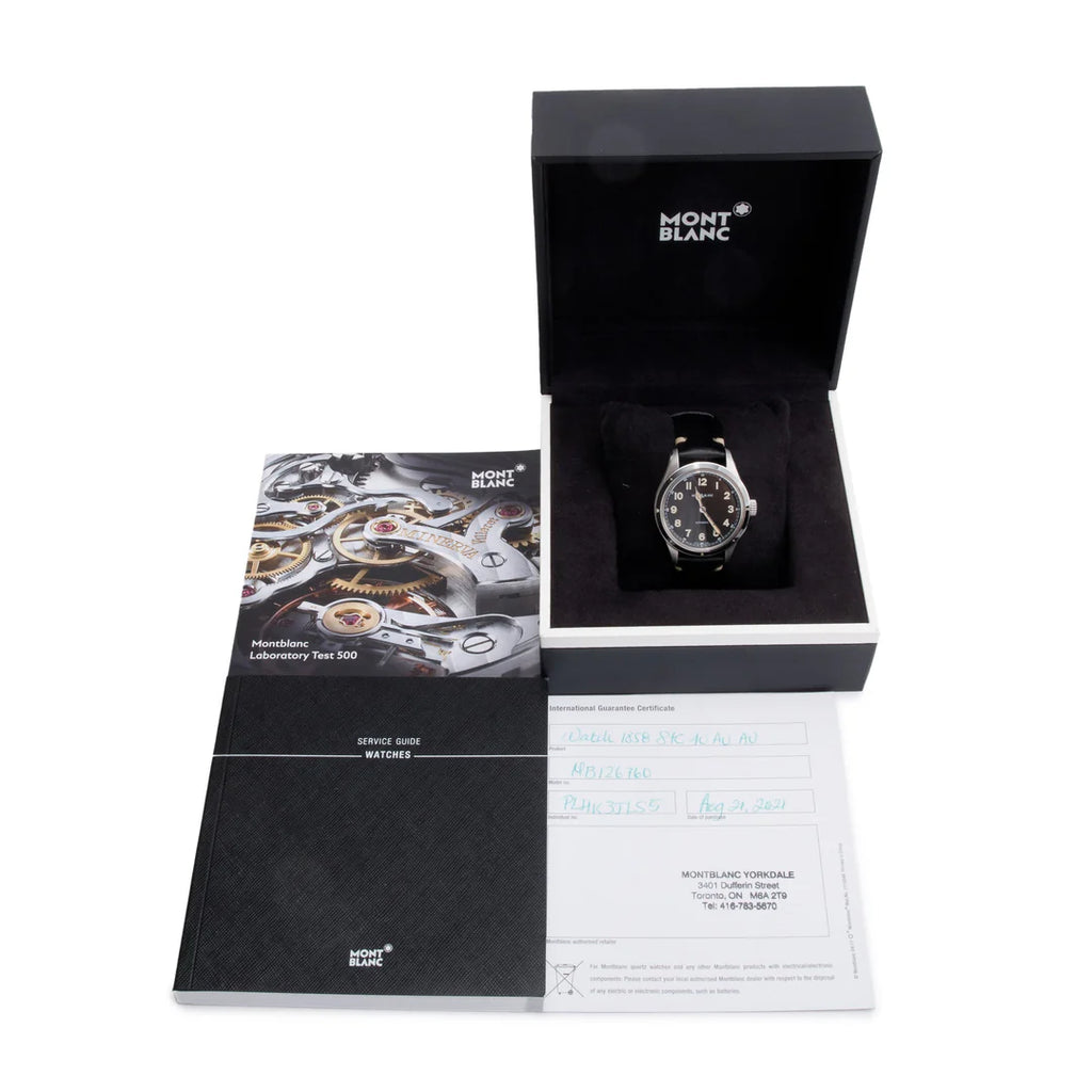 Stainless Steel 1858 40 MM Automatic Watch w/ Box &amp; Papers