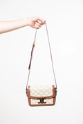 Teen Triomphe Canvas Leather Crossbody Bag Coeur Cult Core