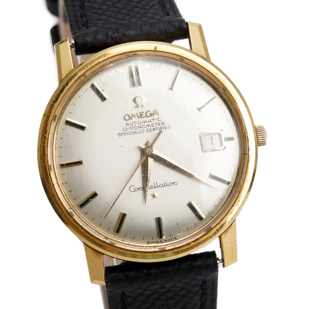 Vintage 18k Yellow Gold Constellation 35 MM Automatic Watch
