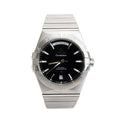Stainless Steel Constellation Day-Date 38 MM Co-Axial Chronometer Automatic Watch Black Dial w/ Box &amp; Papers