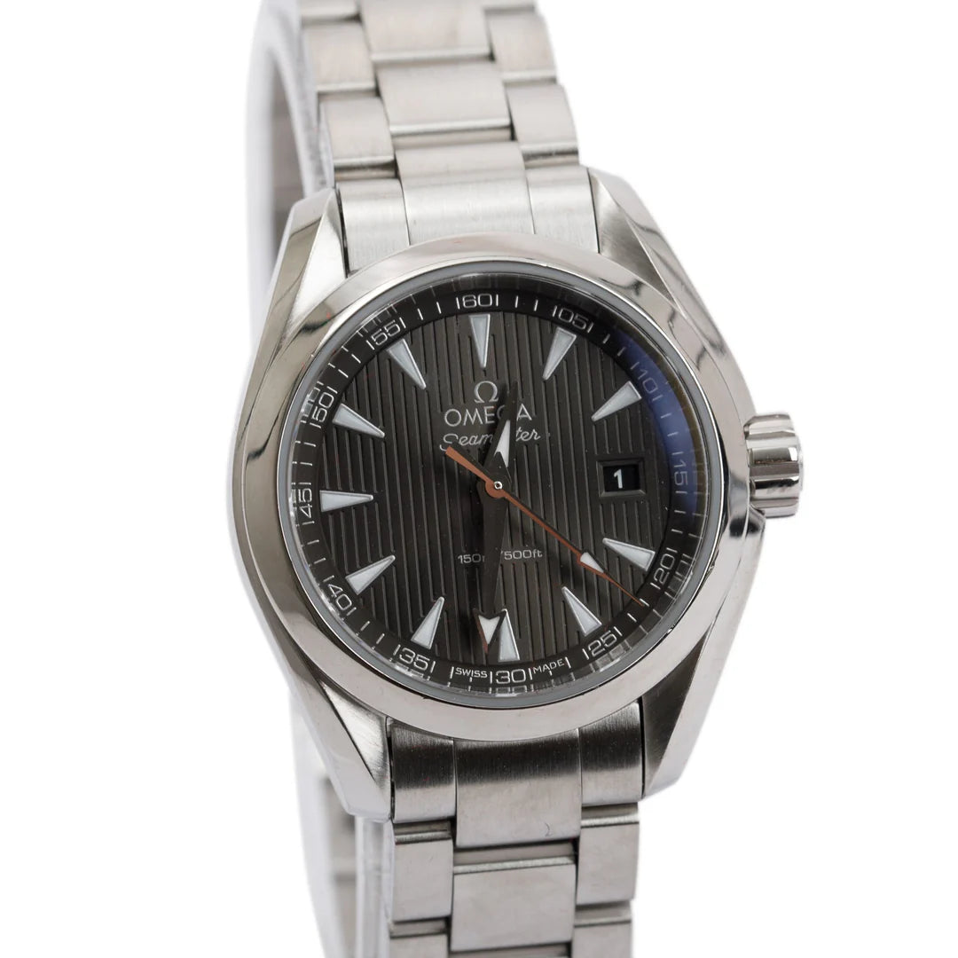 Stainless Steel Seamaster Aqua Terra 150M 30MM Quartz Watch w/ Box &amp; Papers