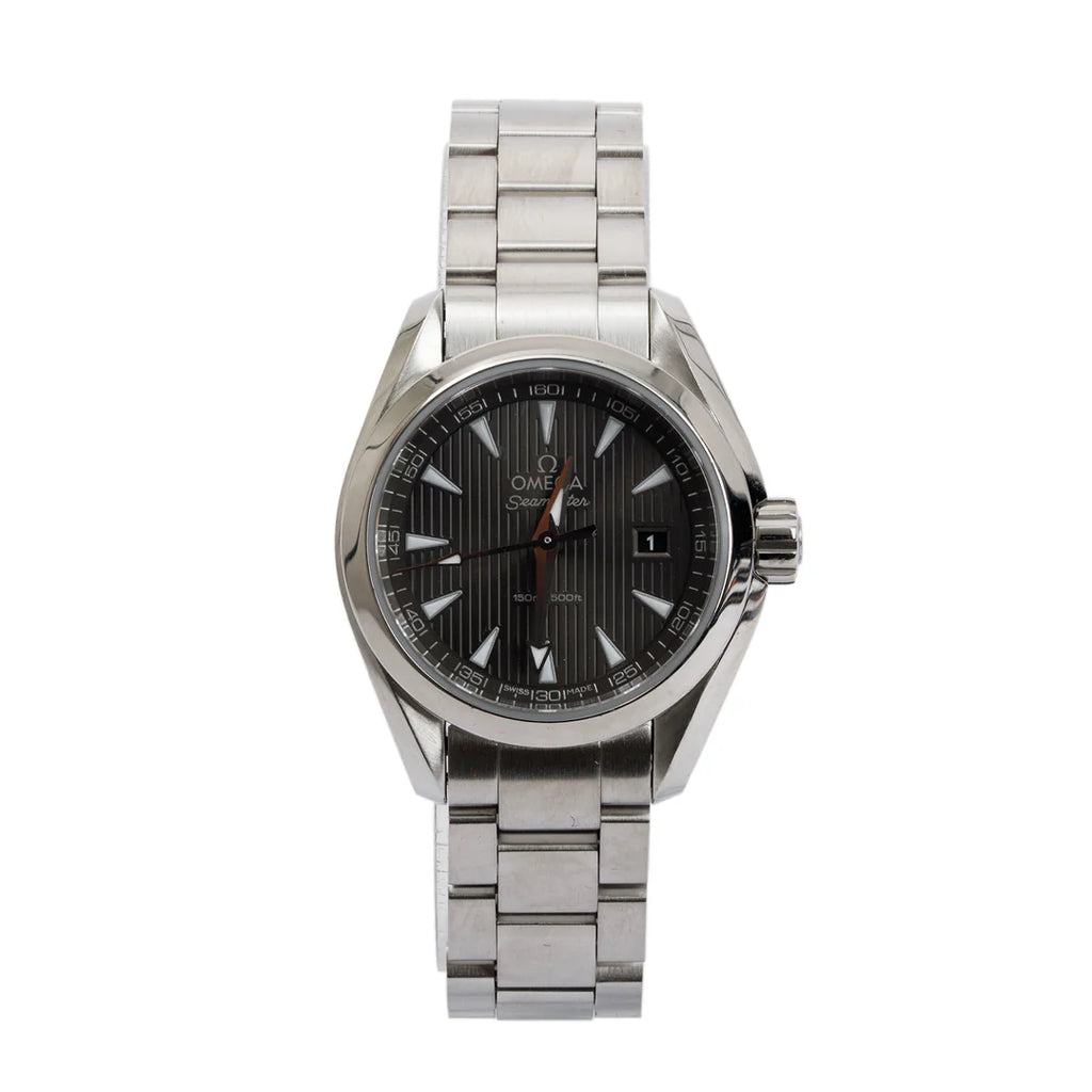 Stainless Steel Seamaster Aqua Terra 150M 30MM Quartz Watch w/ Box &amp; Papers