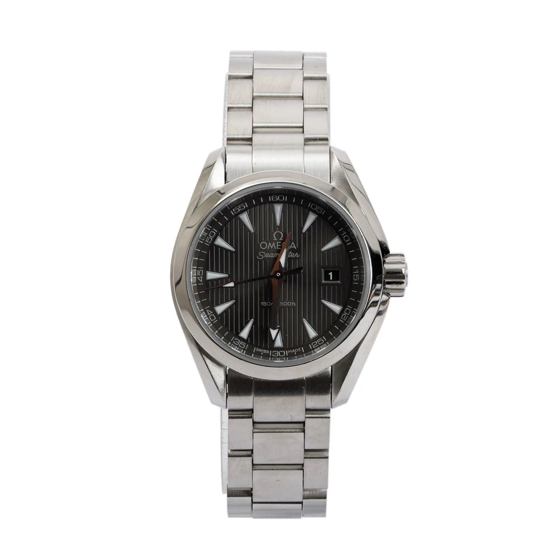 Stainless Steel Seamaster Aqua Terra 150M 30MM Quartz Watch w/ Box &amp; Papers