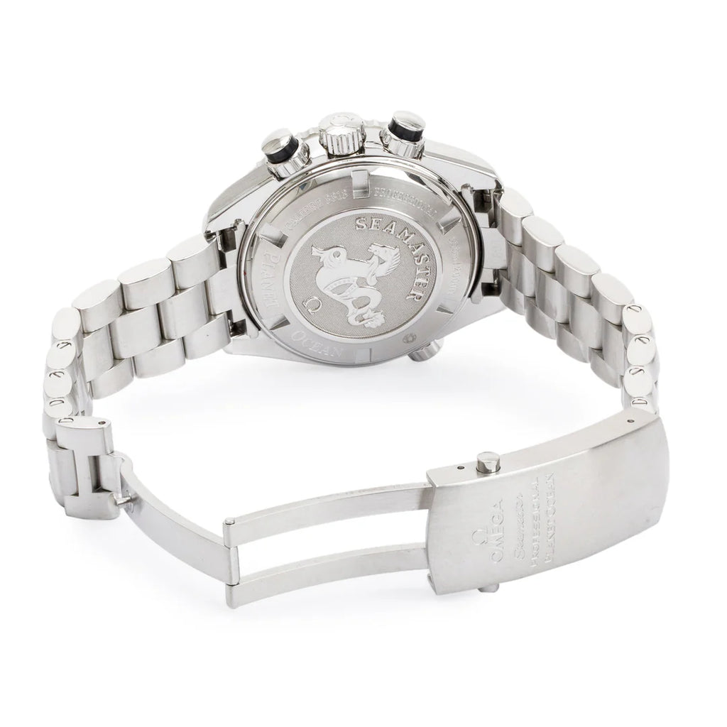 Stainless Steel Seamaster Planet Ocean 600M Chronograph 37.5 MM Automatic Watch w/ Box &amp; Papers
