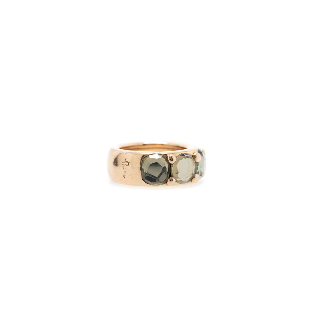 18k Gold Prasiolite Narciso Band