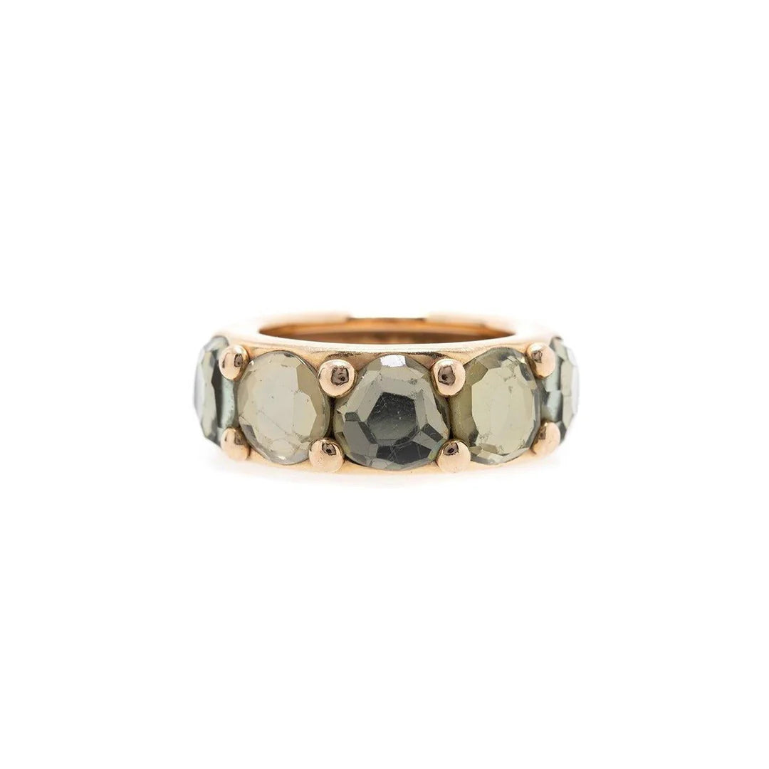18k Gold Prasiolite Narciso Band