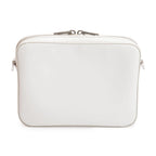 2021 White Spazzolato Leather Small Brique Crossbody Bag w/ Box &amp; Authenticity Card