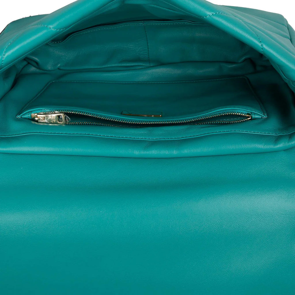 Padded Nappa Leather Chain Shoulder Bag w/ Box &amp; Authenticity Card