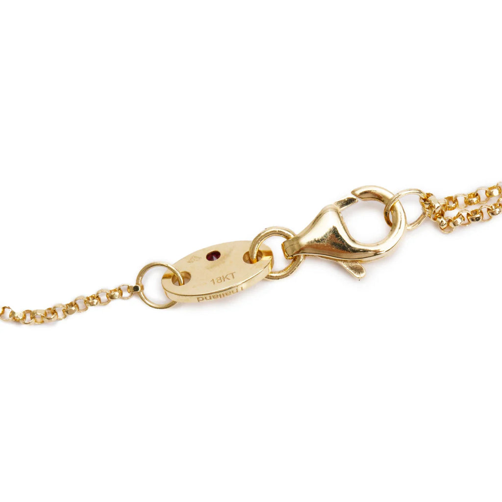 18k Yellow Gold Love in Verona Diamond Flower Pendant Necklace w/ Box &amp; Receipt