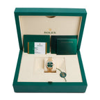 18k Yellow Gold Diamond Bezel Datejust 31 MM Watch Malachite Diamond Dial 278288RBR w/ Box &amp; Papers