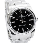 Stainless Steel Oyster Perpetual 34 MM Automatic Watch Black Dial 114200 w/ Box Coeur Cult Core