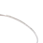 18k White Gold Diamond Cuff Bracelet w/ Box