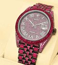 Rolex Datejust 41mm - Black &amp; Red Ruby Coeur Cult Core