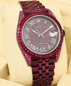 Rolex Datejust 41mm - Black &amp; Red Ruby Coeur Cult Core