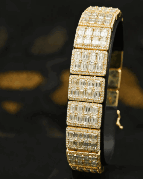 17mm Square Emerald Tennis Bracelet Coeur Cult Core