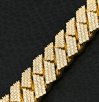 17mm Bracelet Cuban Prong Big Box-Lock Coeur Cult Core