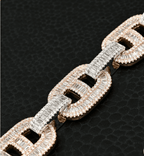 18mm Bracelet Gucci Baguette Rose 2 Tons Coeur Cult Core