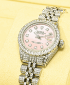 Rolex Datejust 26mm - Pink Stainless Iced Coeur Cult Core