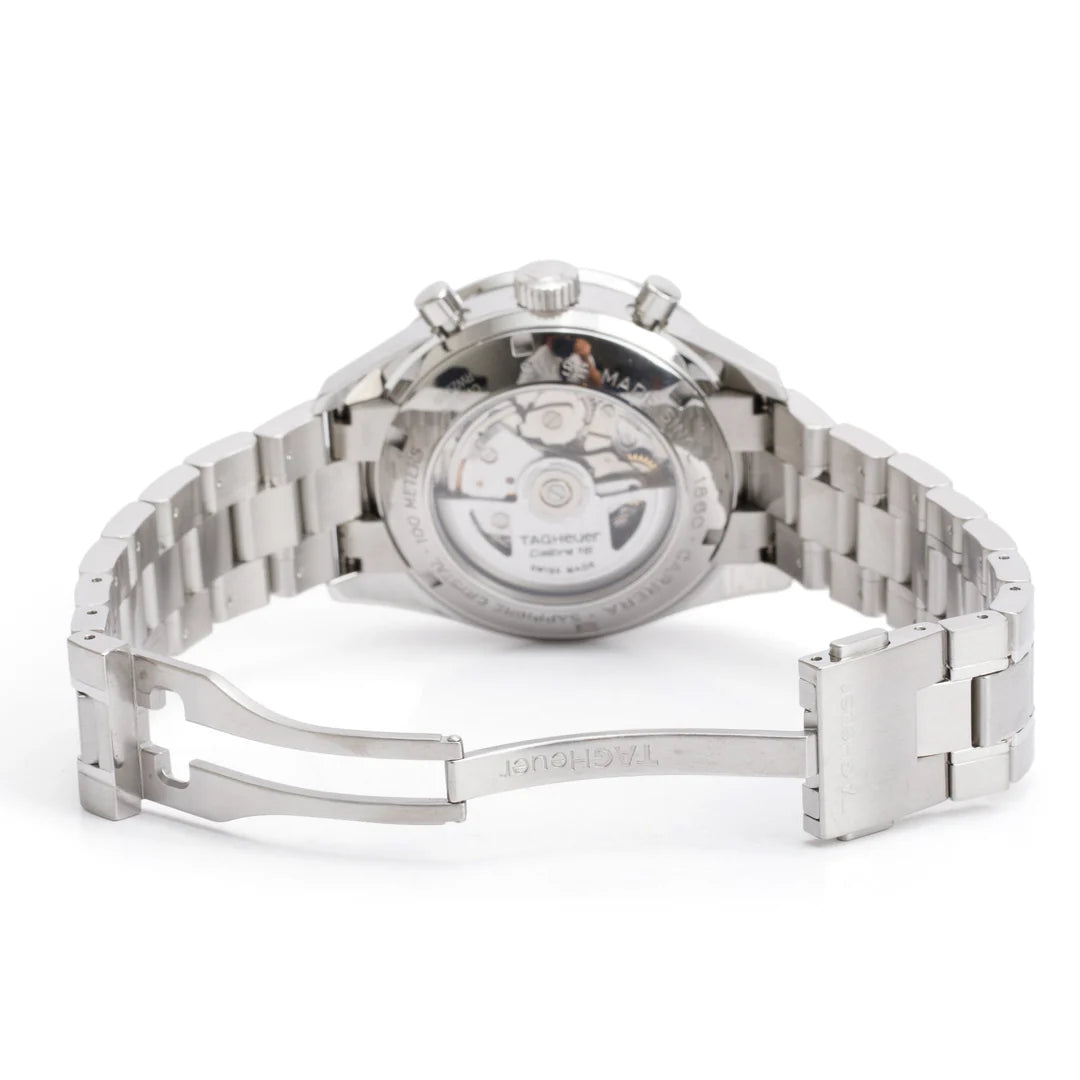 Stainless Steel Carrera Calibre 16 41 MM Automatic Chronograph Watch Brown Dial CV2013-3