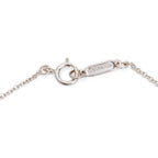18k White Gold &amp; Diamond Crown Key Pendant Necklace