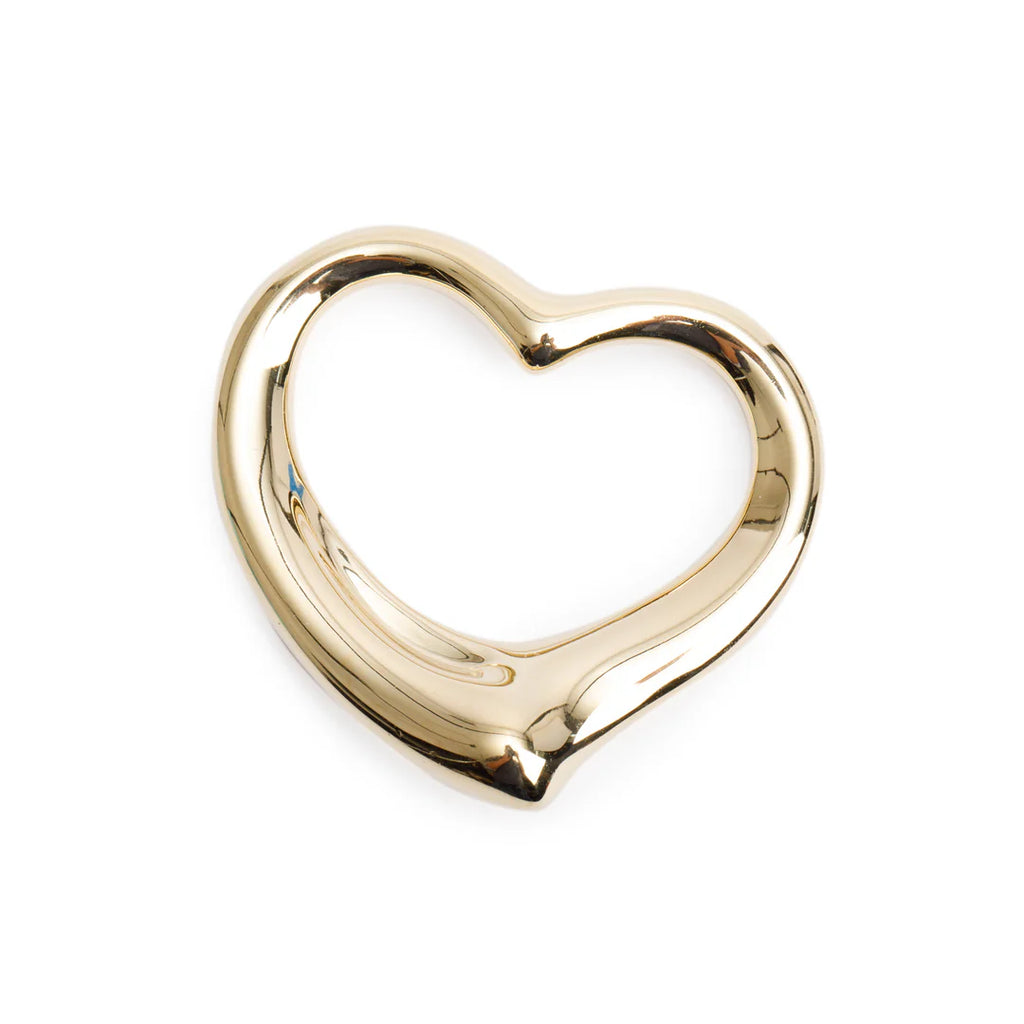 Elsa Peretti 18k Yellow Gold 36 MM Open Heart Pendant w/ Box