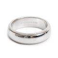 Platinum 6 MM Milgrain Wedding Band Ring, Size 8.5