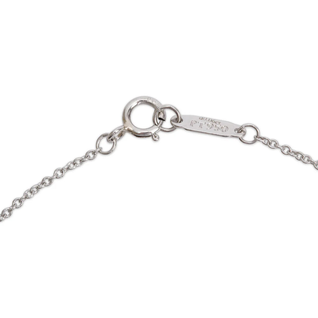 Platinum Diamond Mini Heart Pendant Necklace w/ Box