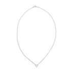 Platinum Diamond Mini Heart Pendant Necklace w/ Box
