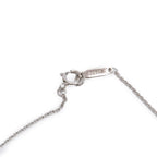 Platinum Diamond &amp; Pink Sapphire Mini Heart Pendant Necklace