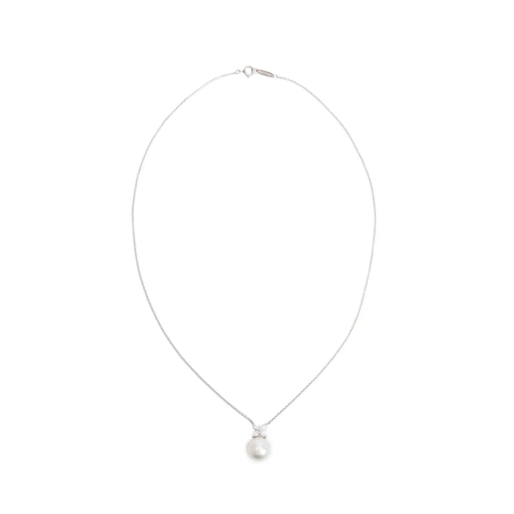 Platinum Victoria South Sea Pearl &amp; Diamond Pendant Necklace