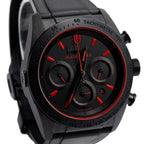 Black Ceramic Fastrider Black Shield Red Dial 42 MM Chronograph Automatic Watch 42000CR w/ Box &amp; Papers