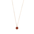 2023 18k Rose Gold Sweet Alhambra Carnelian Pendant Necklace w/ Box, Receipt &amp; Certificate