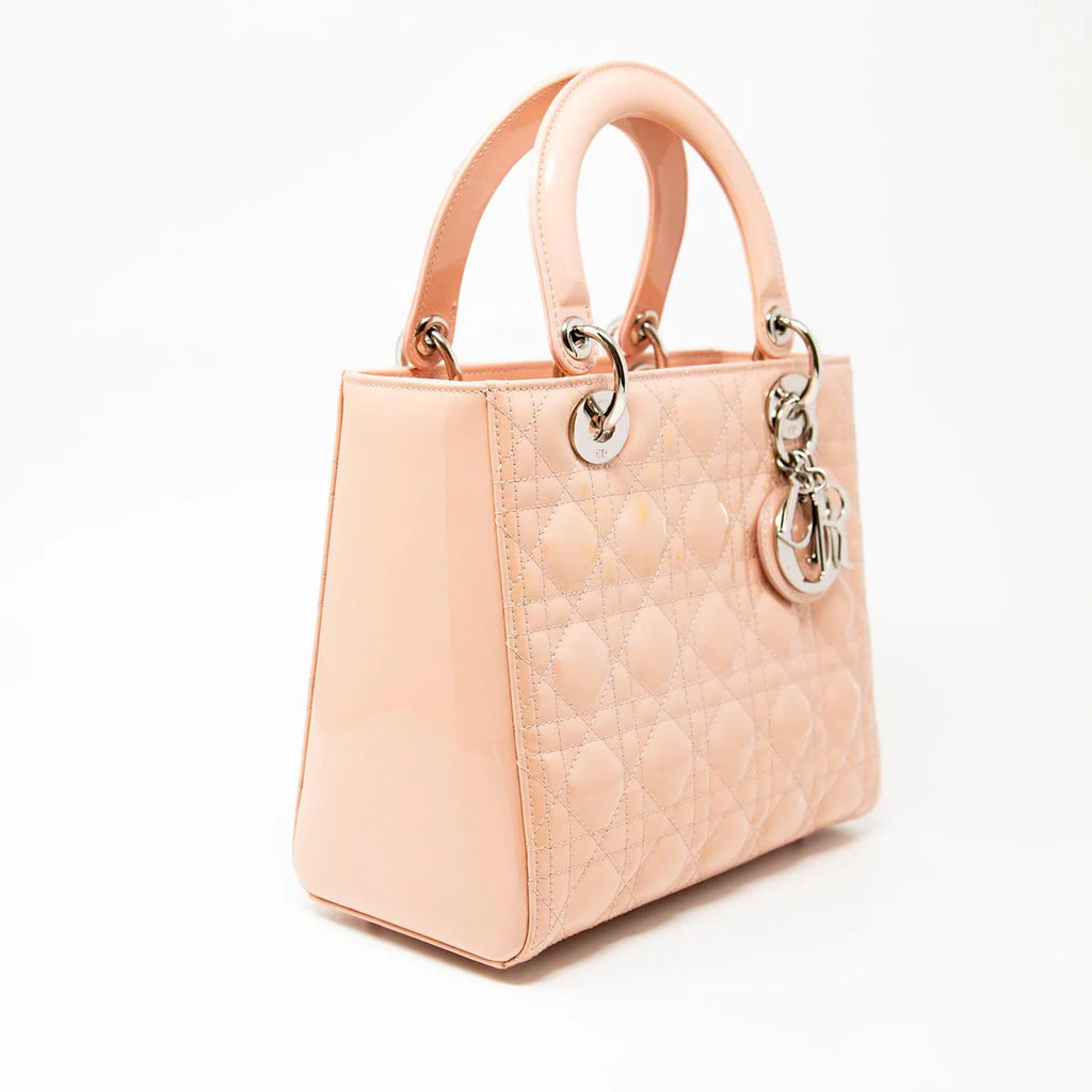 Dior Nude Patent Medium Lady Dior Coeur Cult Core