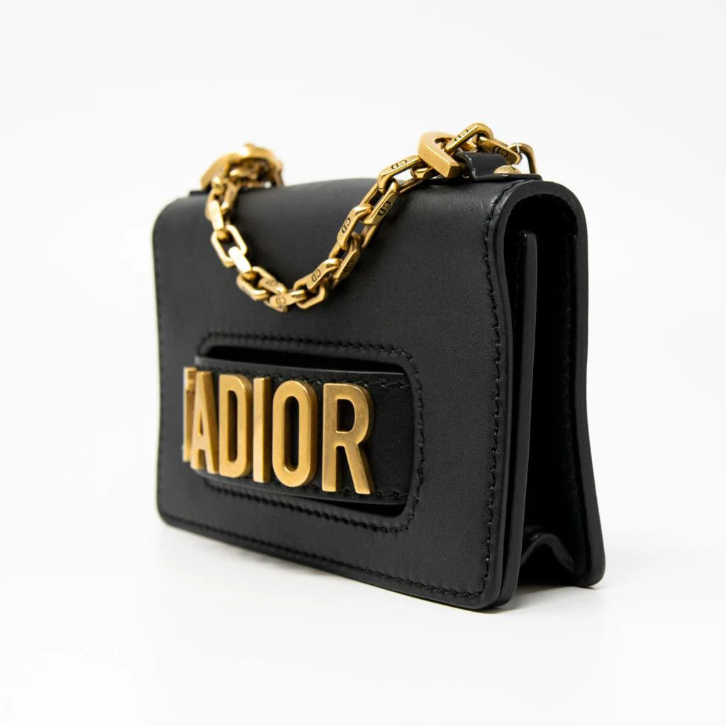 Dior Black Mini J'Adior Flap Coeur Cult Core
