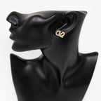 Valentino Crystal Logo Stud Earrings Coeur Cult Core