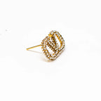 Valentino Crystal Logo Stud Earrings Coeur Cult Core