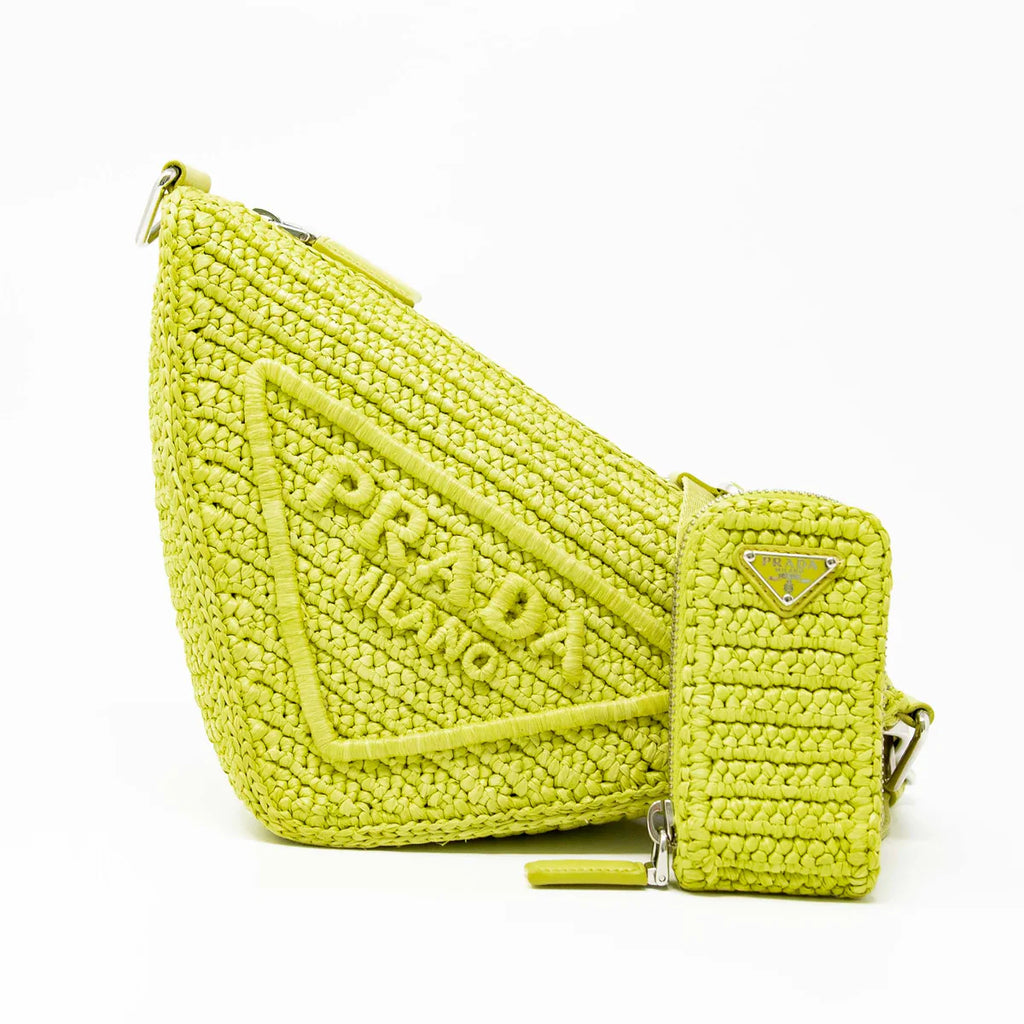 Prada Yellow Crochet Triangle Bag Coeur Cult Core
