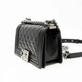 Chanel Black Patent Small Boy Bag Coeur Cult Core