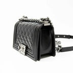 Chanel Black Patent Small Boy Bag Coeur Cult Core