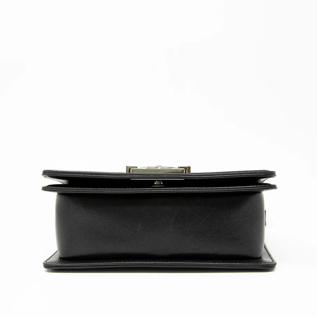 Chanel Black Patent Small Boy Bag Coeur Cult Core