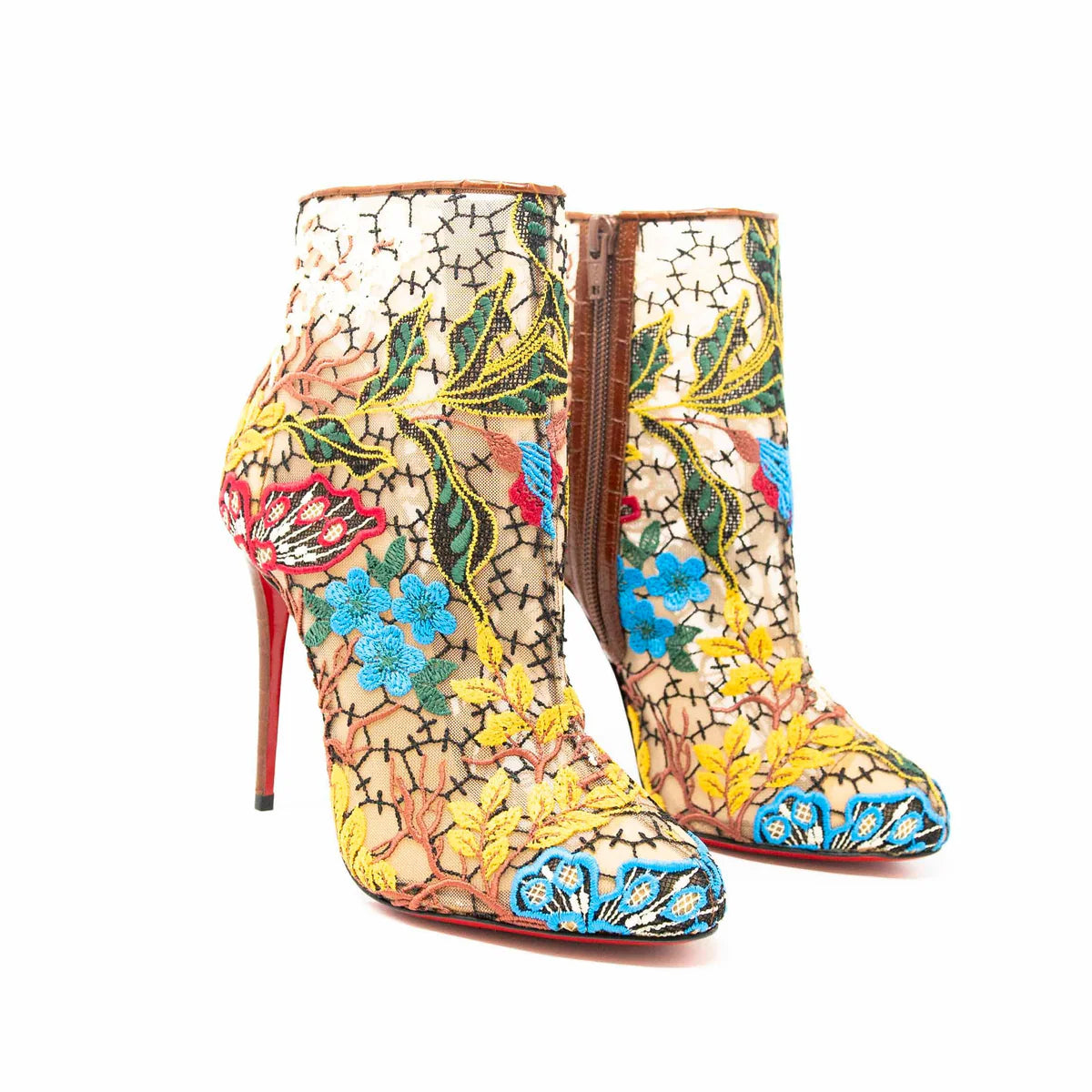 Christian Louboutin Miss Tennis Butterfly Booties 37 Coeur Cult Core
