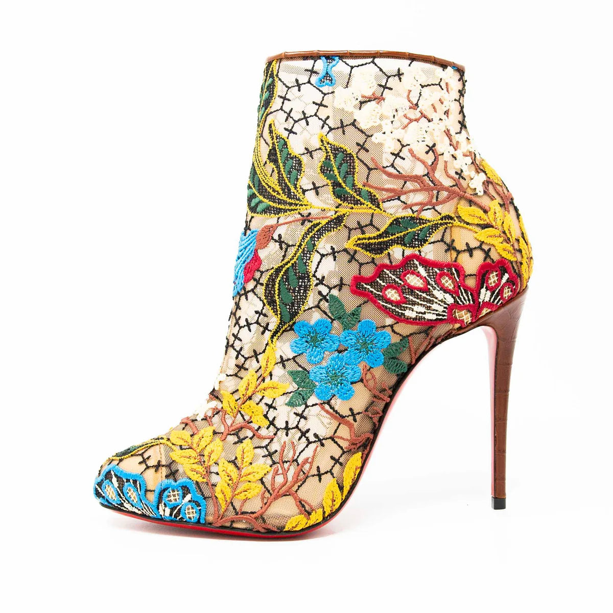 Christian Louboutin Miss Tennis Butterfly Booties 37 Coeur Cult Core