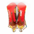 Christian Louboutin Miss Tennis Butterfly Booties 37 Coeur Cult Core