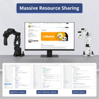 Hiwonder LeRobot SO-ARM101 Open-Source 6-Axis Robotic Arm with AI Vision & AI Recognition for Embodied Intelligence Programming (Advanced Kit/Assembled)