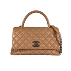 Caviar Coco Handle Bag - Caramel Coeur Cult Core